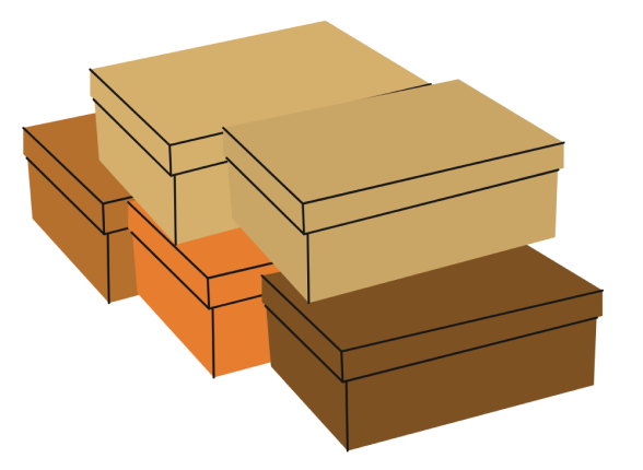 shoeboxes